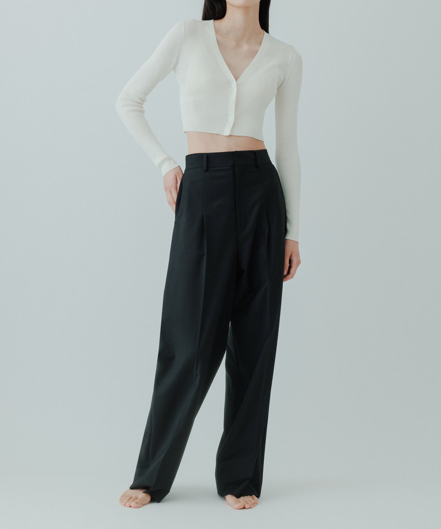 新品未使用品 【yo BIOTOP】High waist slacks-