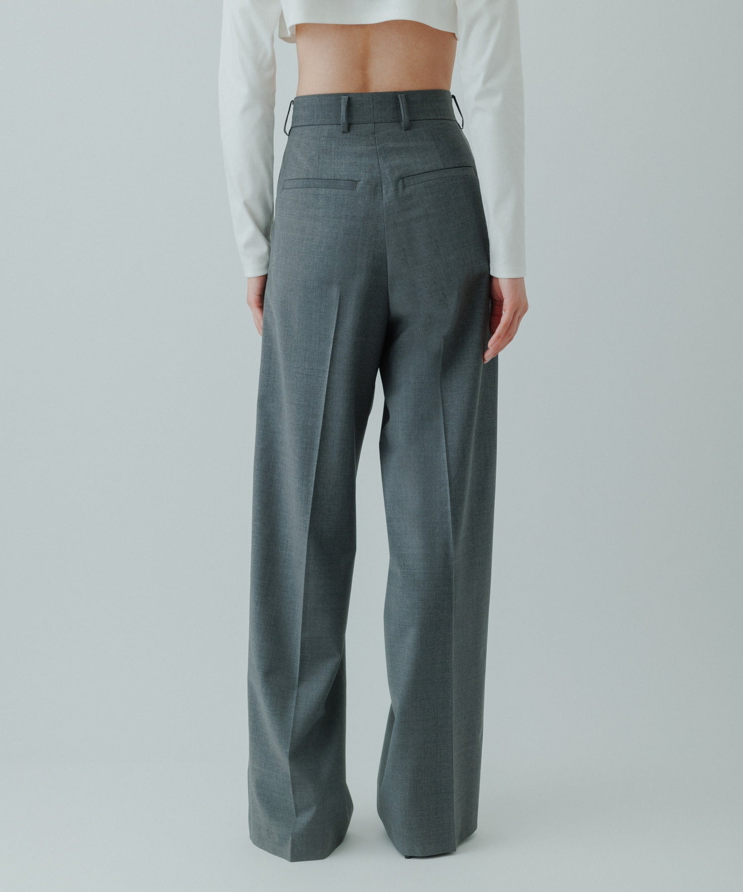 WOMENS【yo BIOTOP】High waist slacks-