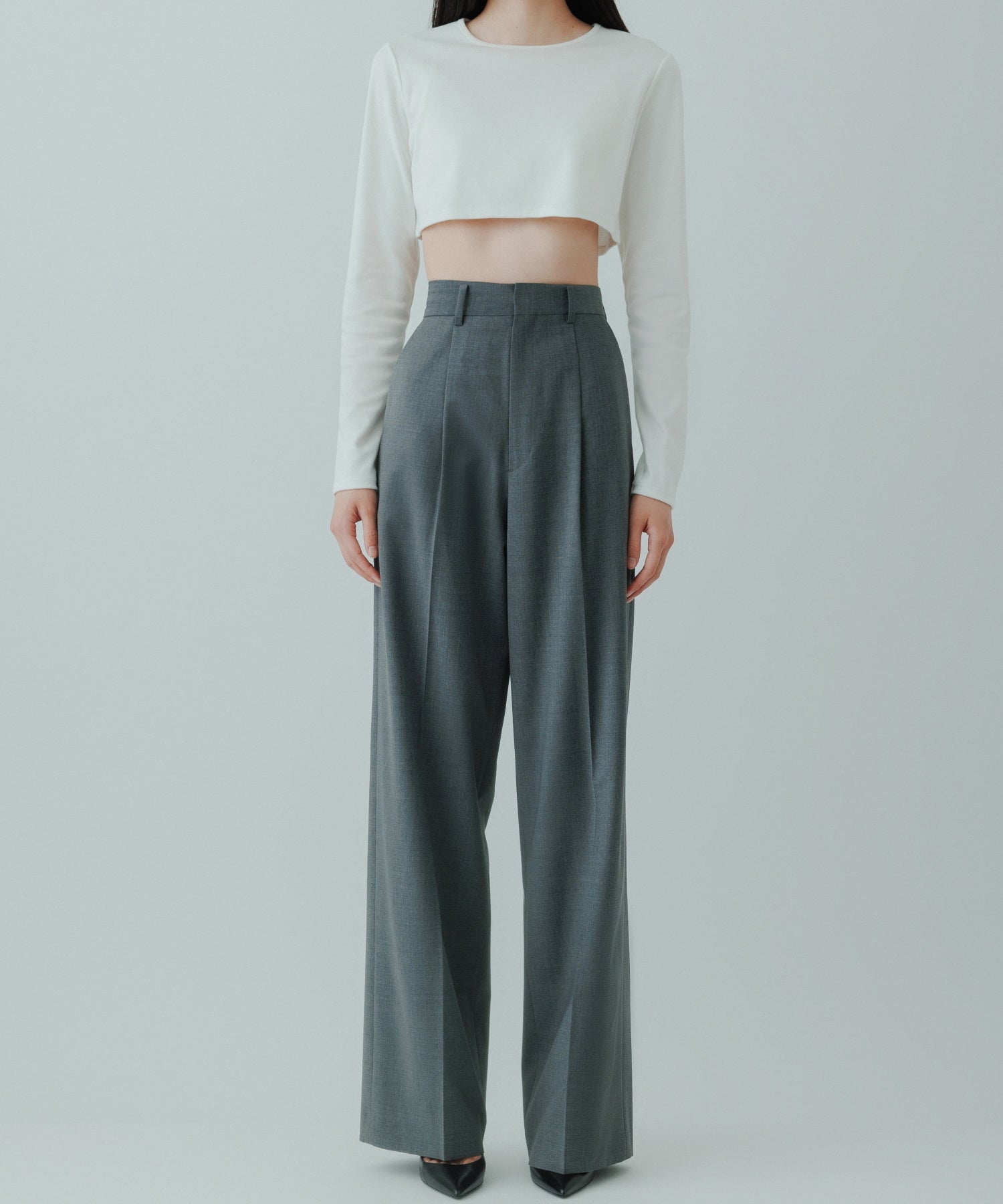 ＷＥＢ限定カラー有 yo BIOTOP 23ss High waist slacks - crumiller.com