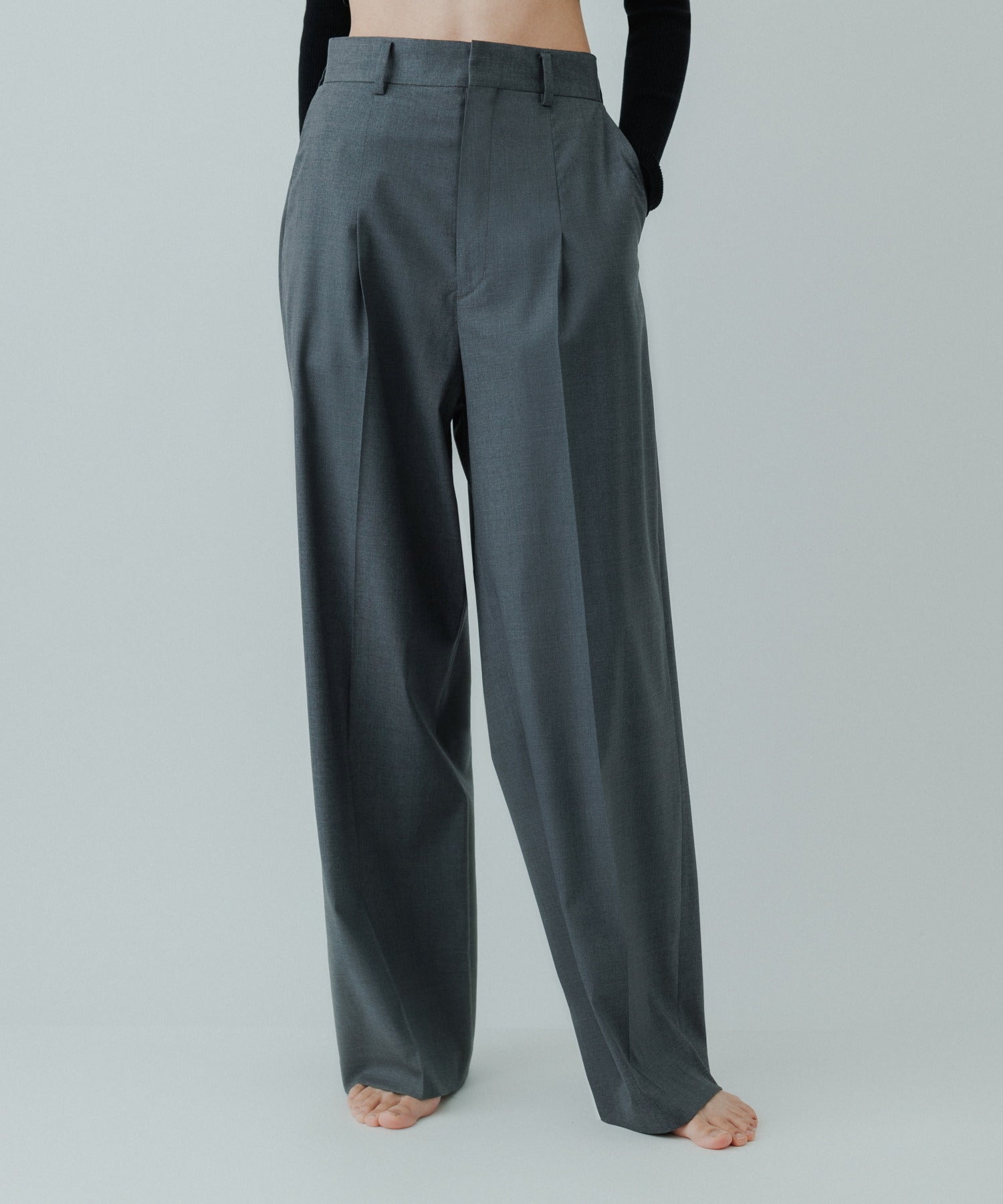 人気ブレゼント! yo biotop High waist slacks ヨー スラックス veme.fi