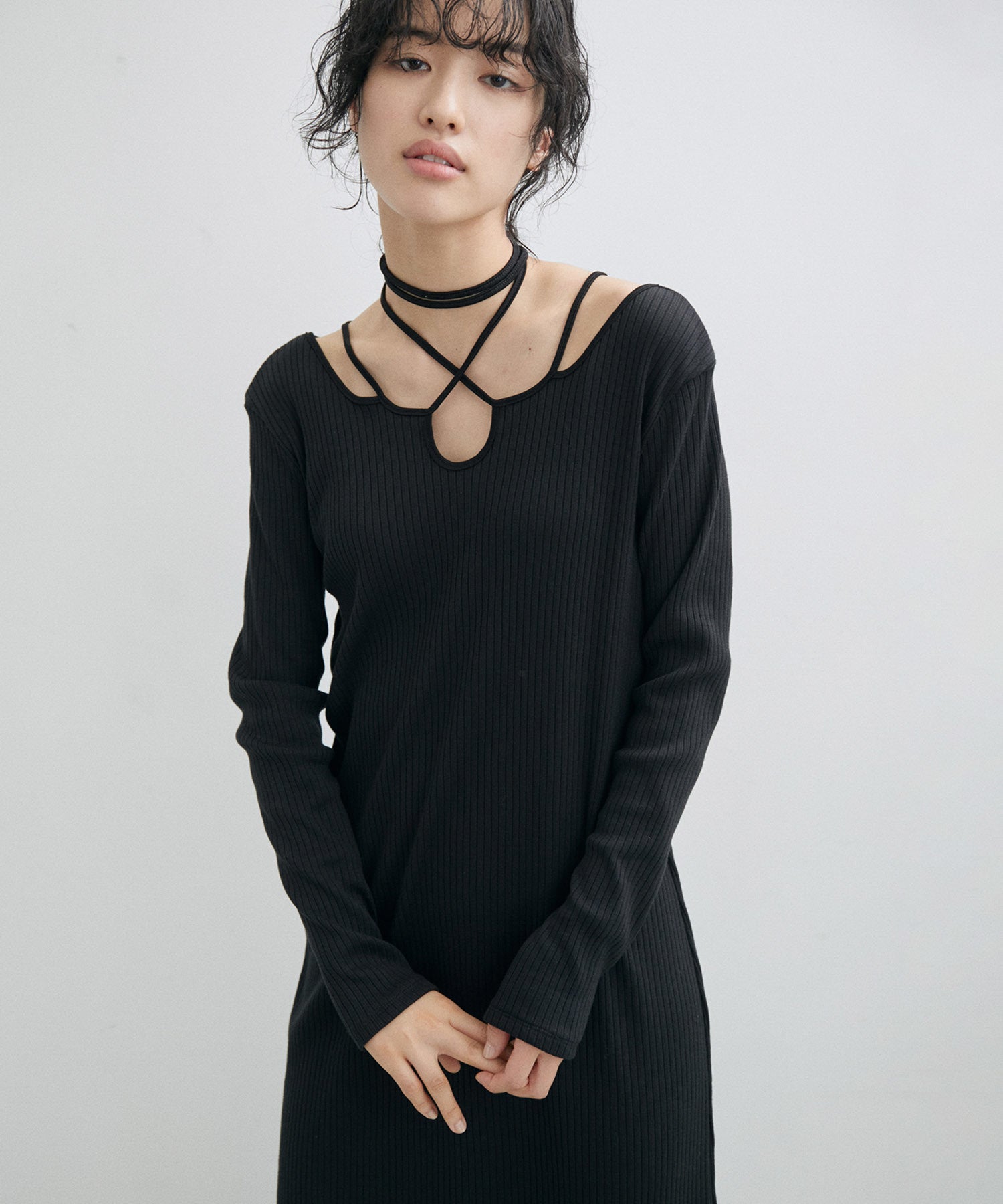 2023春夏アダムエロペ 【MURRAL】別注 Ivy long sleeve dress