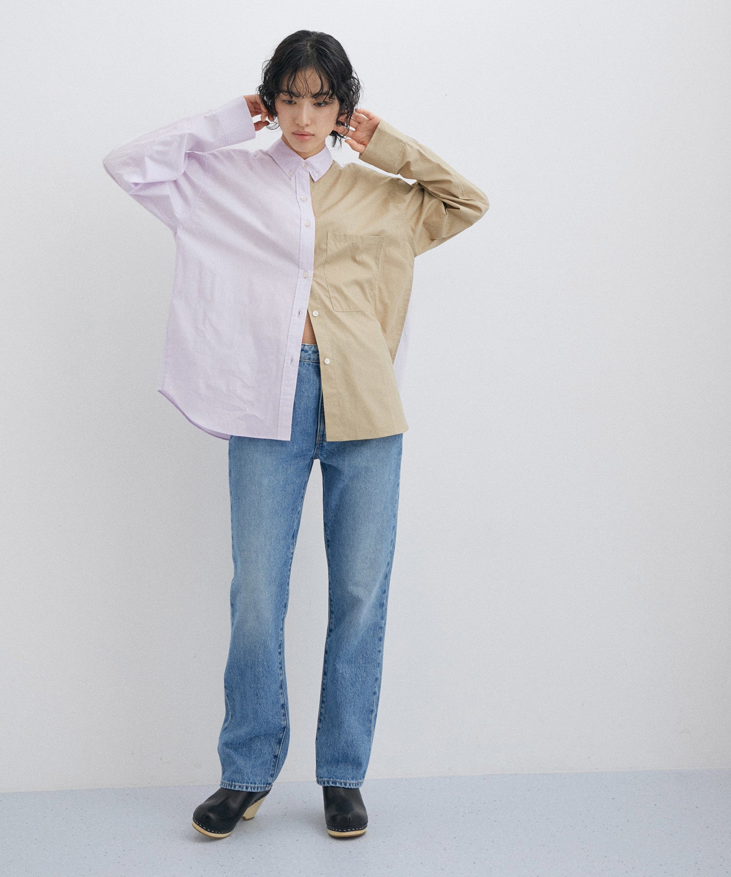 VIOLETTE ROOM for ADAM ET ROPE'】別注 Color Mix Shirt ｜ ADAM ET