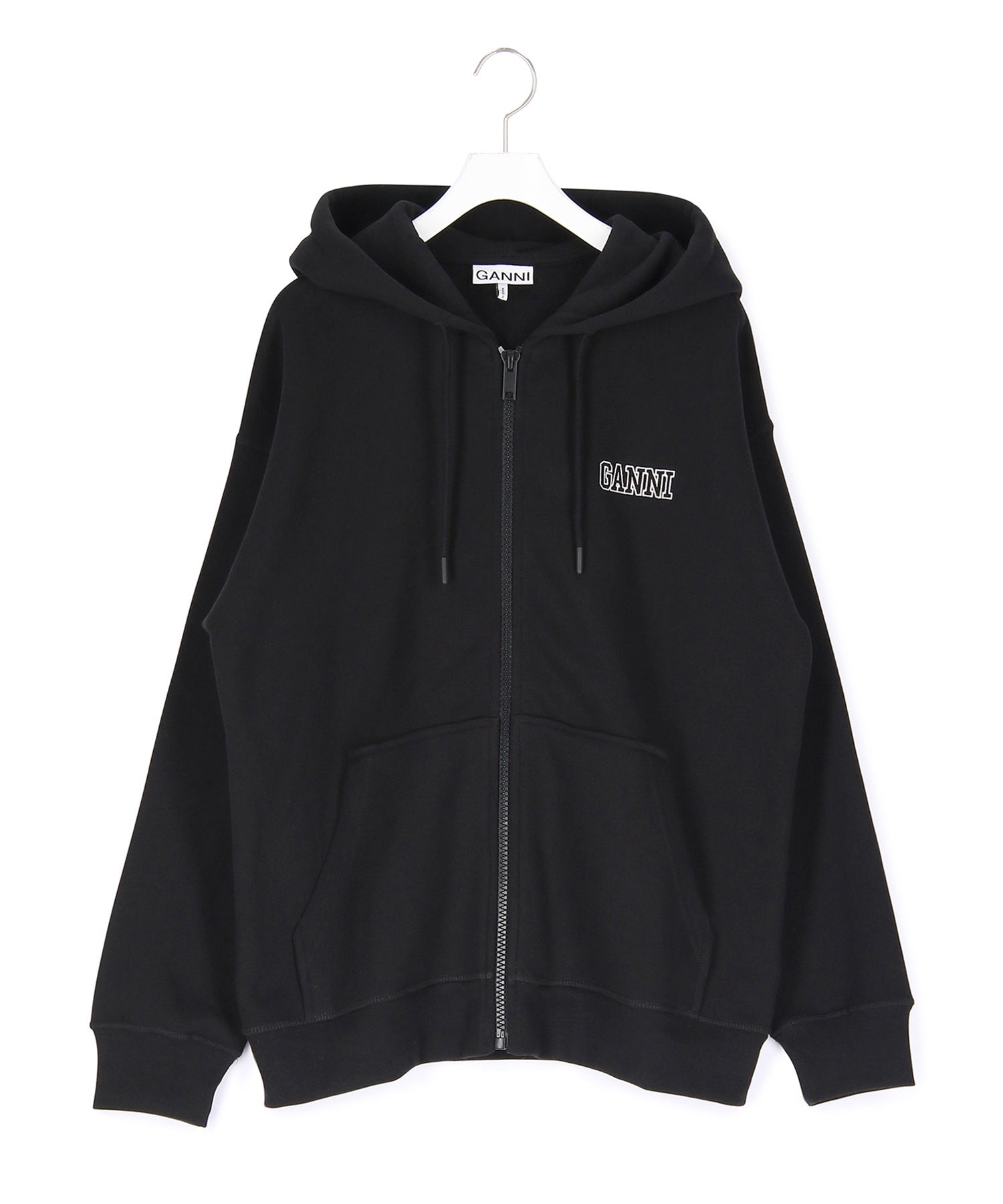 GANNI】OVERSIZED ZIP HOODIE ｜ ADAM ET ROPE' | アダムエロペ 公式サイト