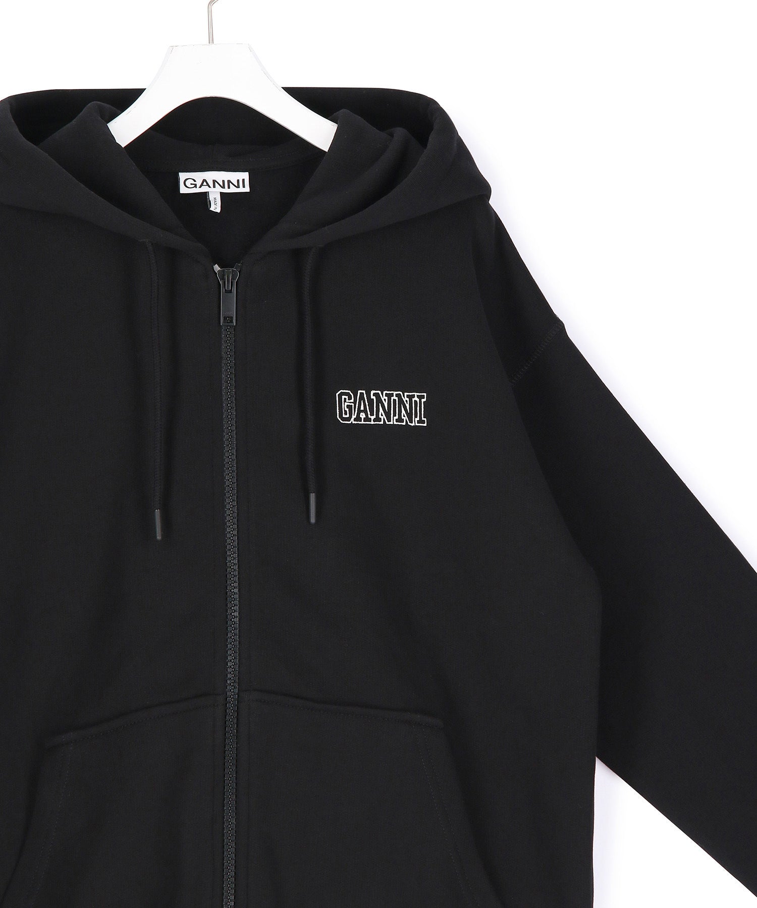 GANNI OVERSIZED ZIP HOODIEトレーナー