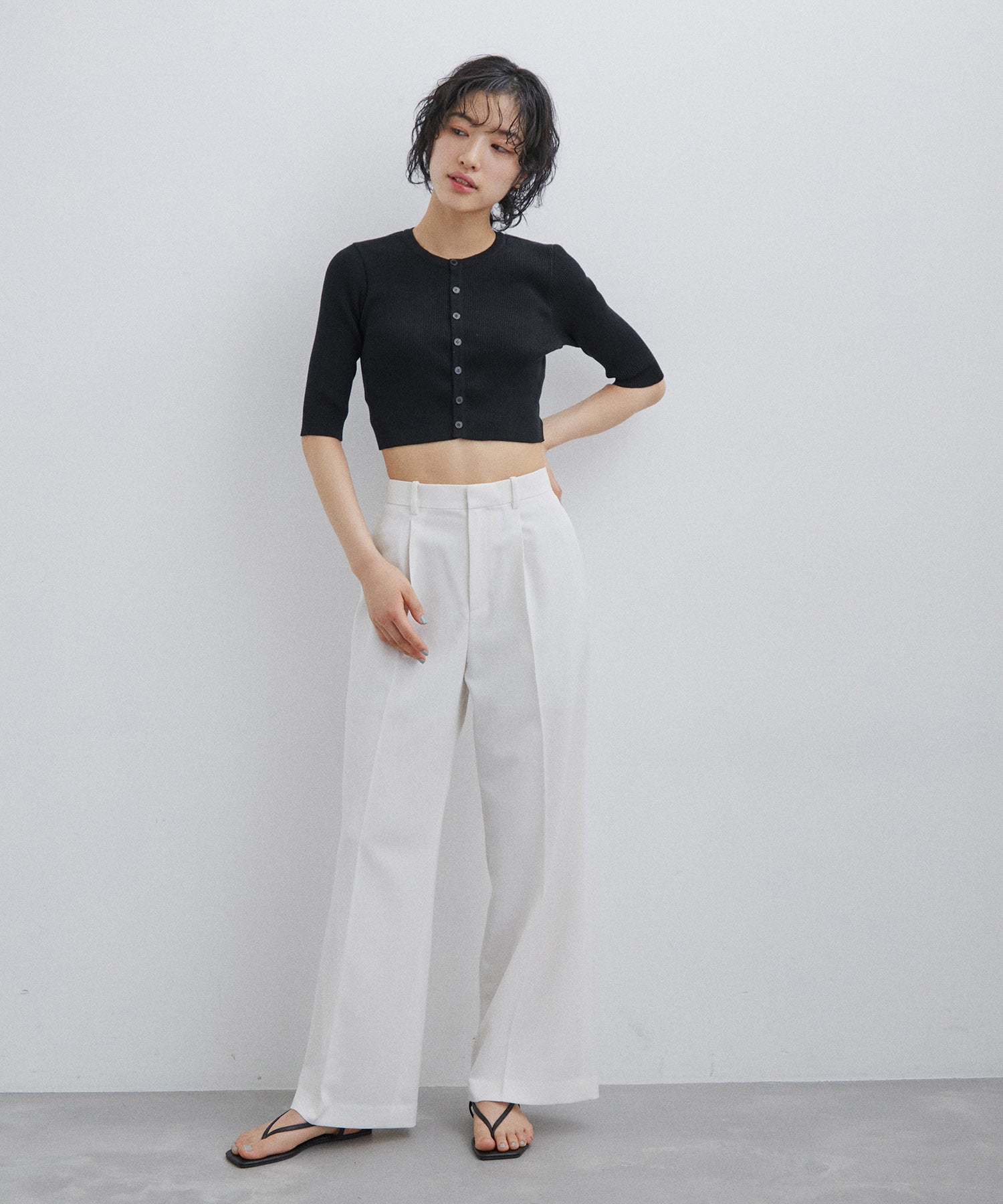 公式サイト限定】【AURALEE】GIZA HIGH GAUGE RIB KNIT SHORT