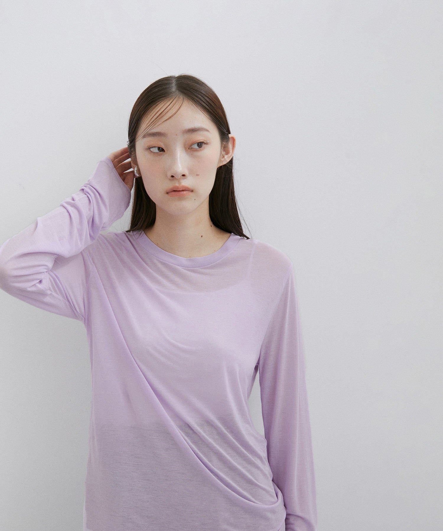 平置きでの採寸となりますBaserange / LONG SLEEVE TEE  サイズS