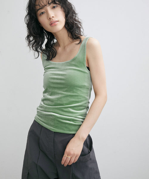 ADAM ET ROPÉ FEMME / 【SIMONE WILD】VELVET SINGLET (トップス