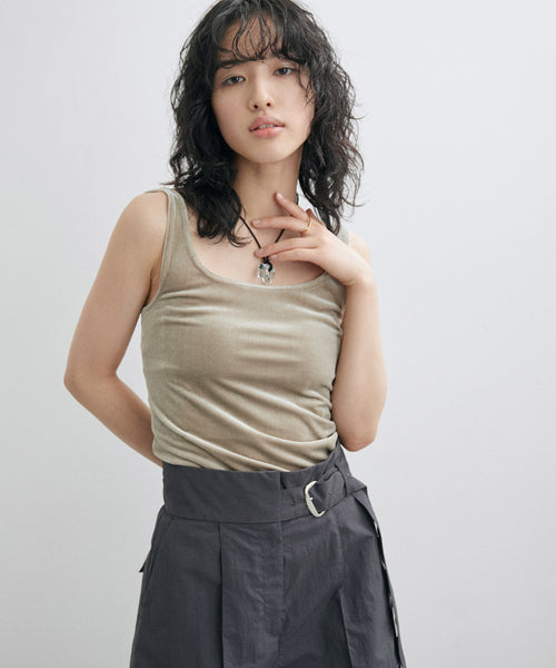 ADAM ET ROPÉ FEMME / 【SIMONE WILD】VELVET SINGLET (トップス