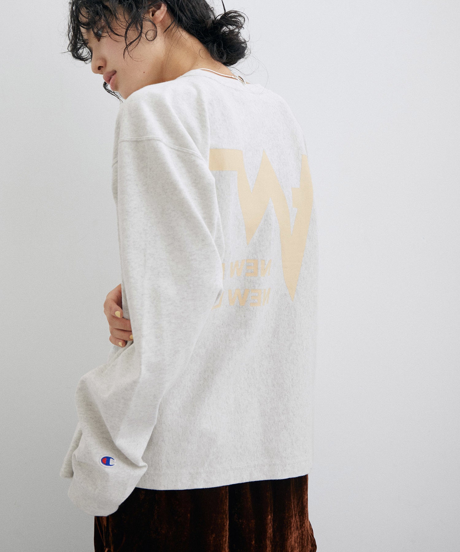 Champion for ADAM ET ROPE'】別注 RW LONG SLEEVE T-SHIRT ｜ ADAM ET 