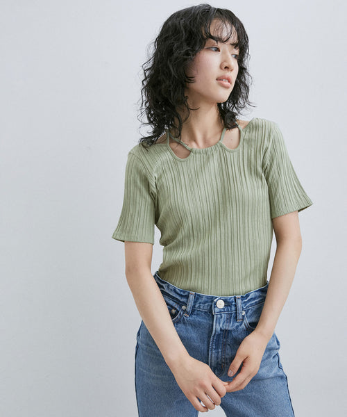 ADAM ET ROPÉ FEMME / 【MURRAL】Ivy half sleeve top