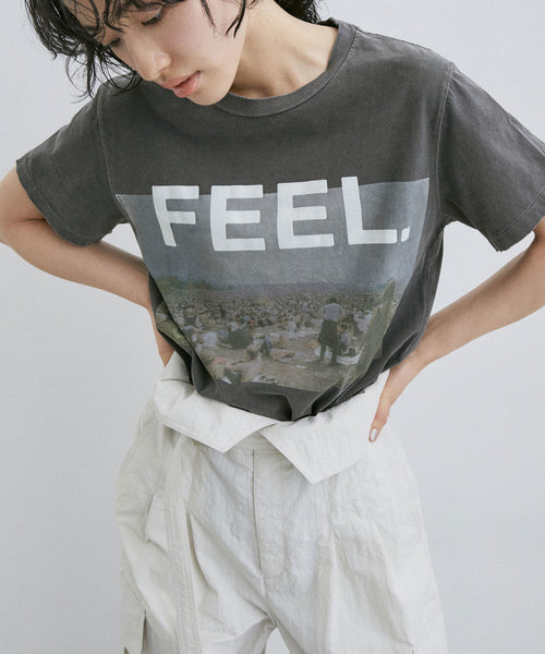 ADAM ET ROPÉ FEMME / 【REMI RELIEF】SP加工Tシャツ(FEEL) (トップス