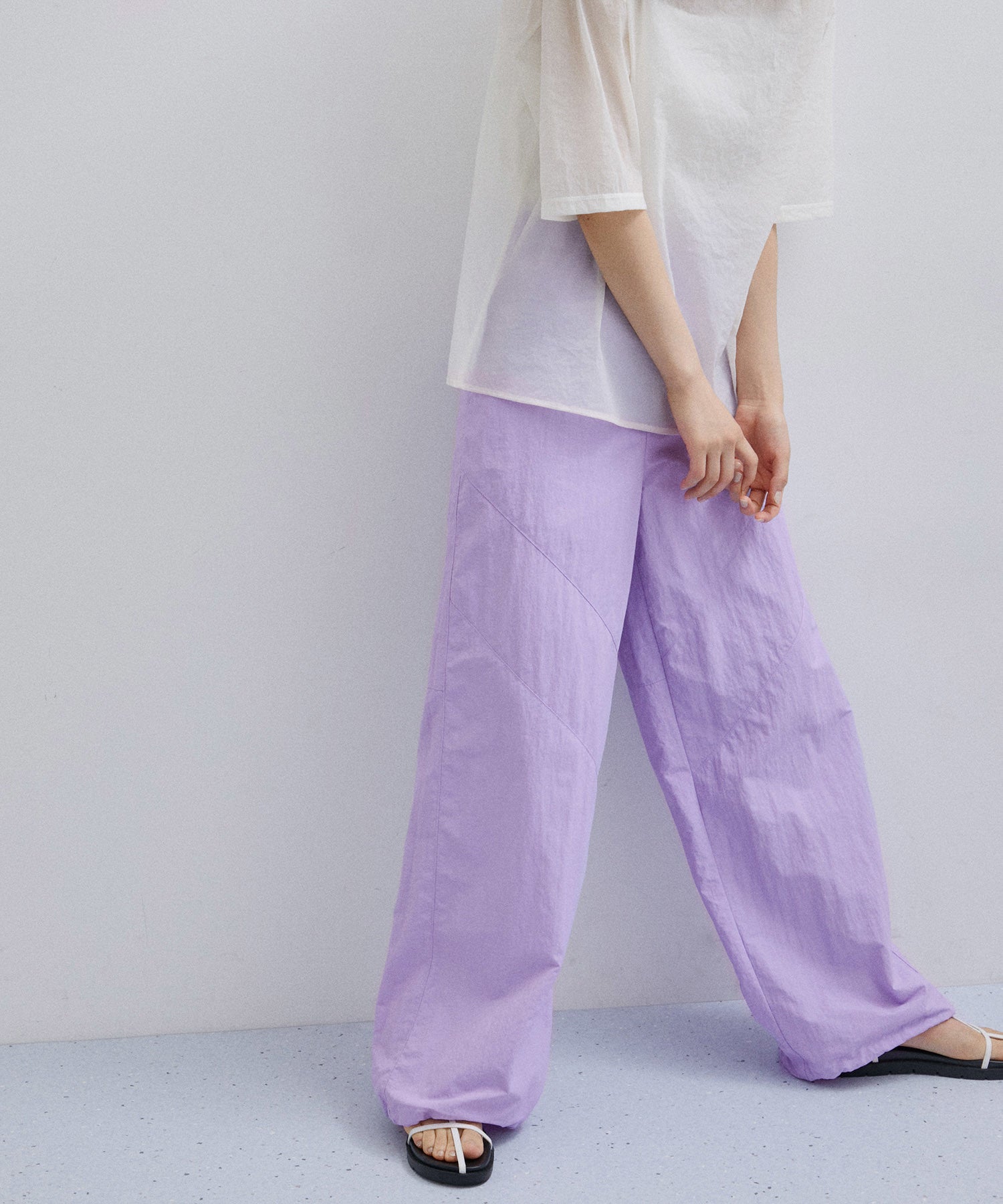 BOTANICAL DYED NYLON PANTSワイドパンツ - カジュアルパンツ