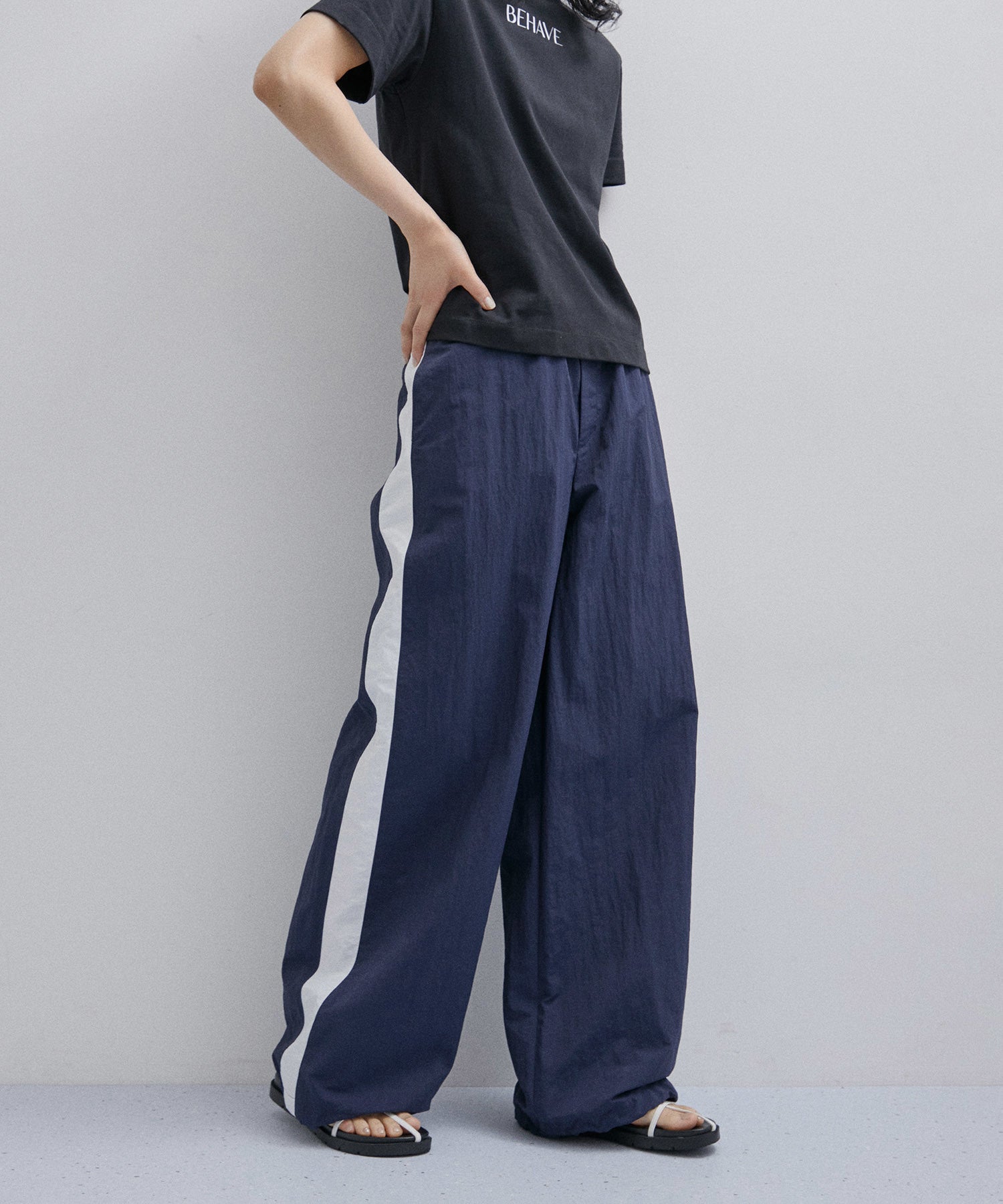 ADAM ET ROPÉ FEMME / 【ADAM ET ROPE'】BOTANICAL DYED NYLON PANTS