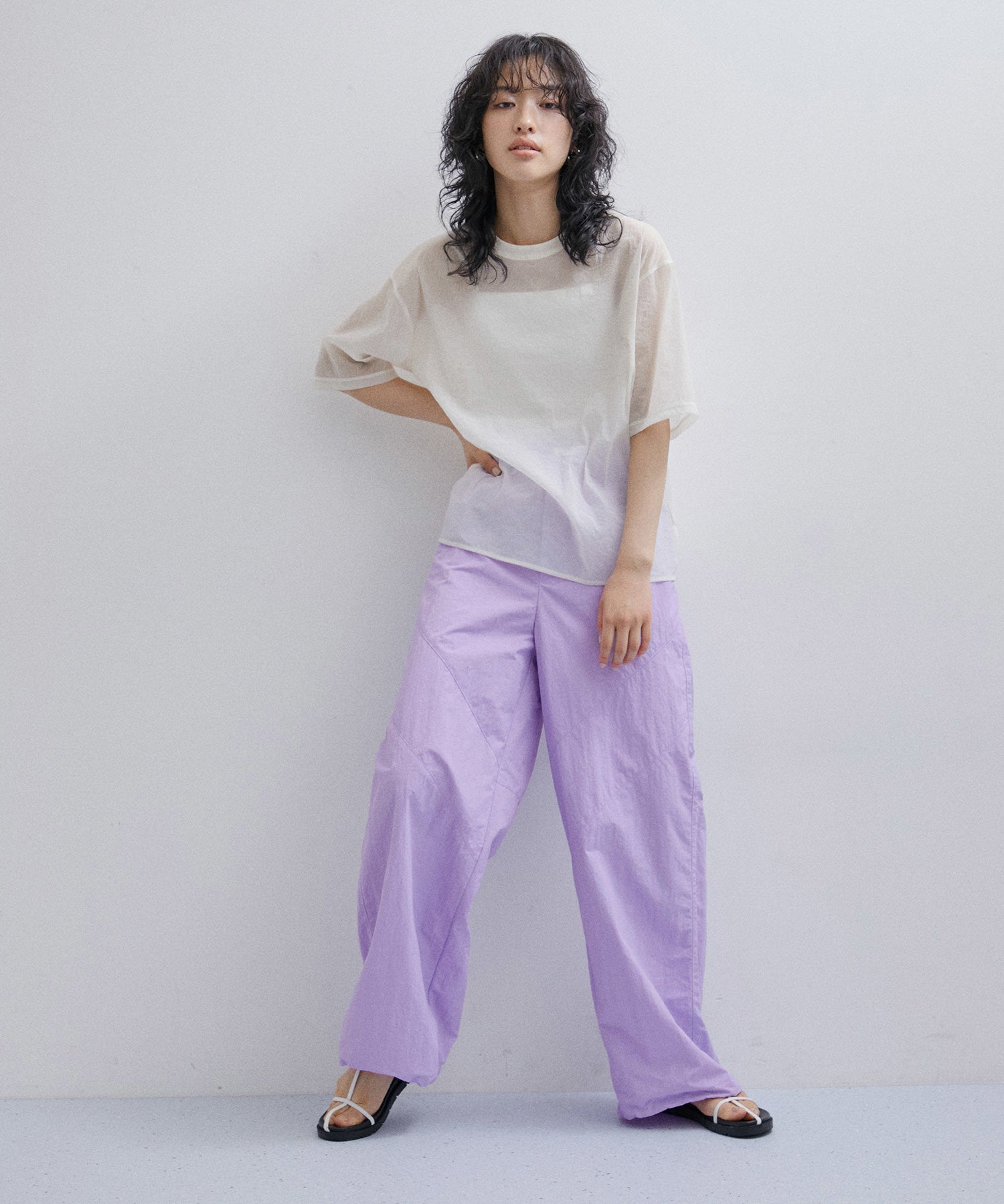 ADAM ET ROPE'】BOTANICAL DYED NYLON PANTS ｜ ADAM ET ROPE