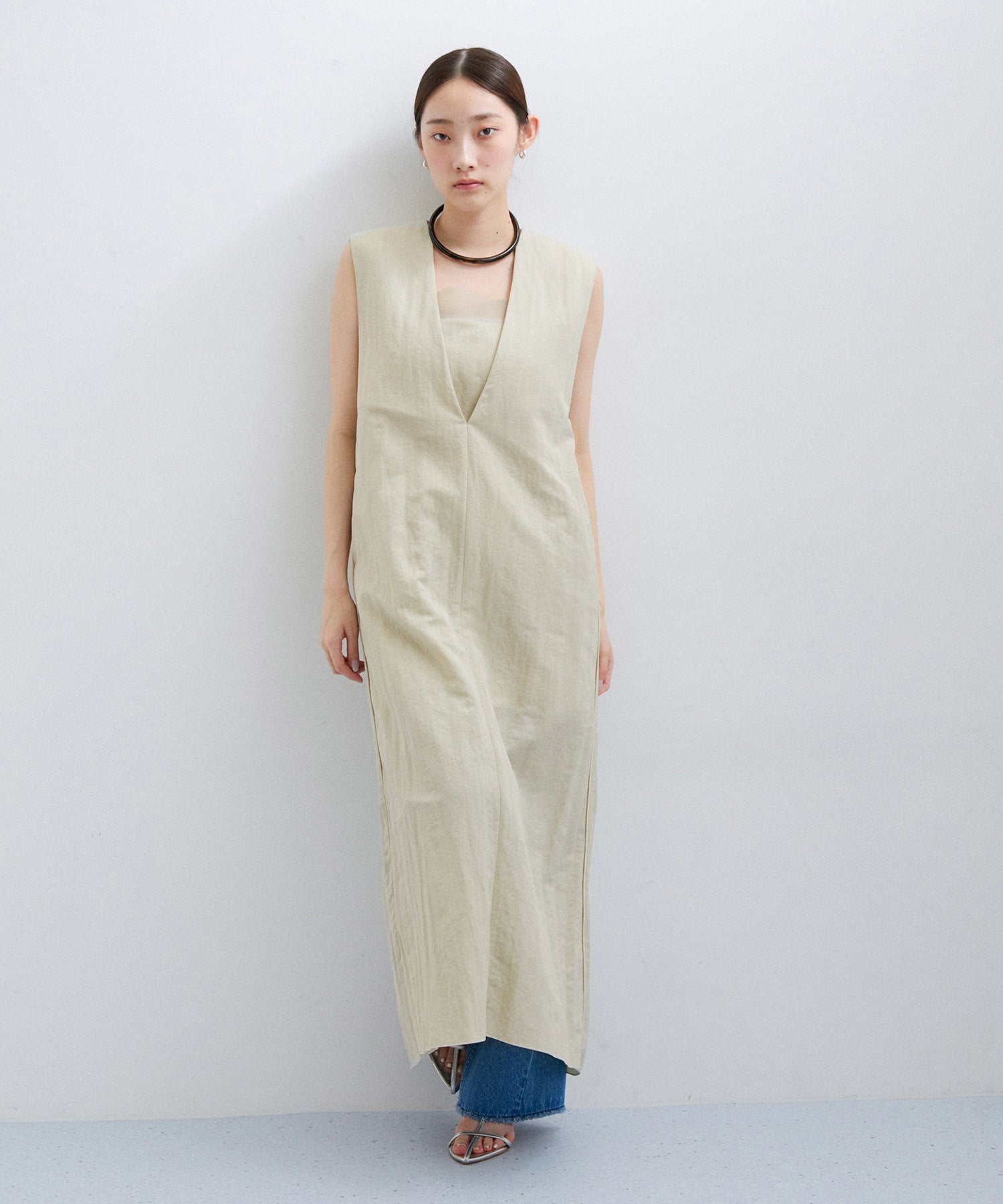 アイレネ IRENE Rufful Wing Dress-