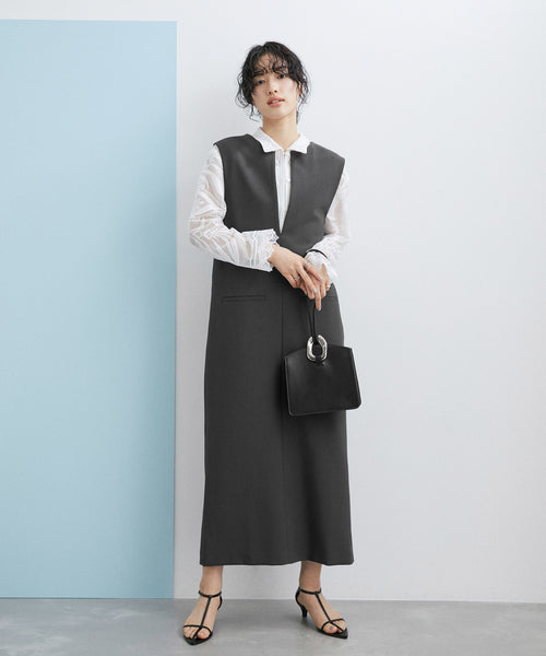 ADAM ET ROPÉ FEMME / 〈追加〉【WEB限定】2WAYキーネックジャンパー