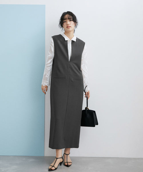 ADAM ET ROPÉ FEMME / 〈追加〉【WEB限定】2WAYキーネックジャンパー