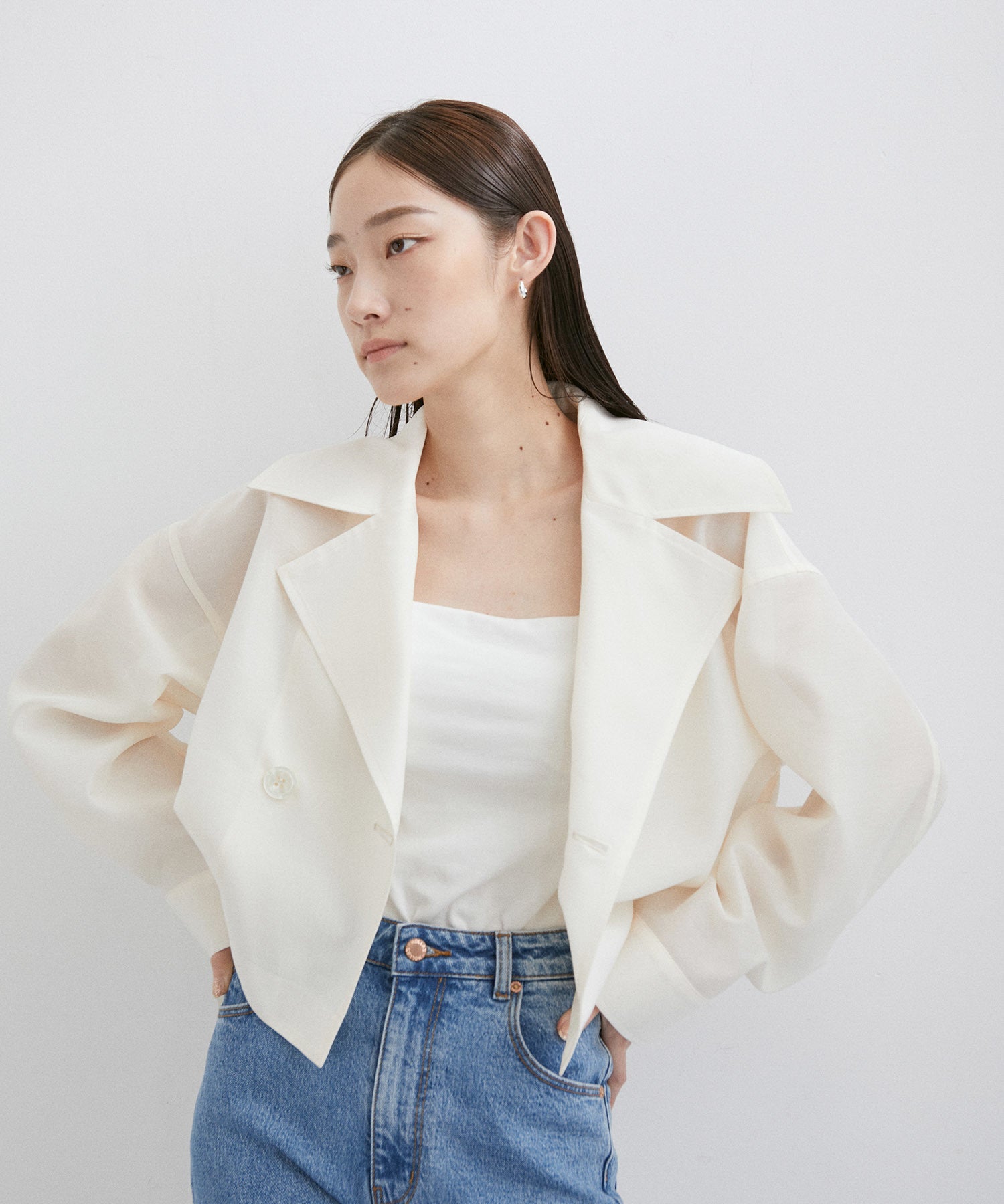 2シーズン着用しましたENOF★sheer jacket シアージャケット シアーブラウス