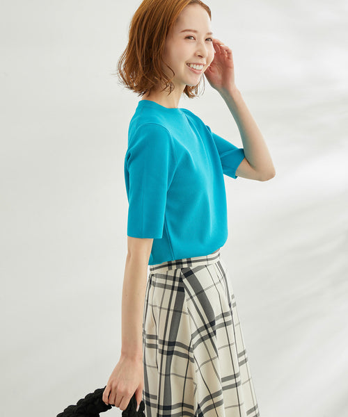 ROPÉ PICNIC / 【WEB限定カラー:クリーム】Beauty knit/ハーフスリーブ