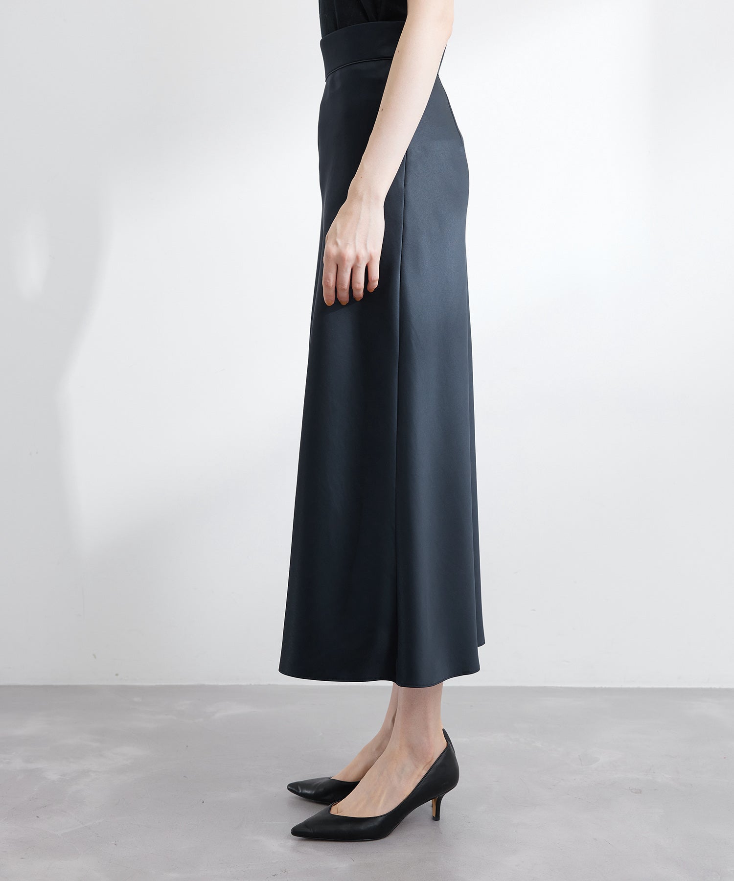 46cmMASU 23ss PLEATS SKIRT  プリーツスカート 黒46