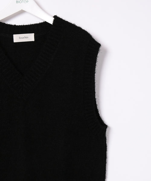 ADAM ET ROPÉ HOMME / MENS【Ernie palo】Fur Yarn Knit Vest