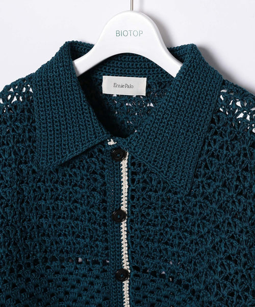 ADAM ET ROPÉ HOMME / MENS【Ernie palo】Hand Knit Collar Cardigan