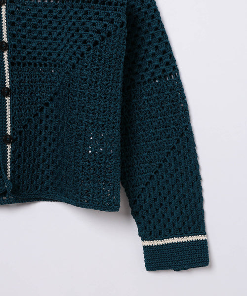 ADAM ET ROPÉ HOMME / MENS【Ernie palo】Hand Knit Collar Cardigan