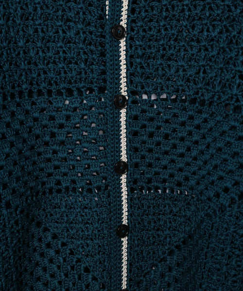 ADAM ET ROPÉ HOMME / MENS【Ernie palo】Hand Knit Collar Cardigan