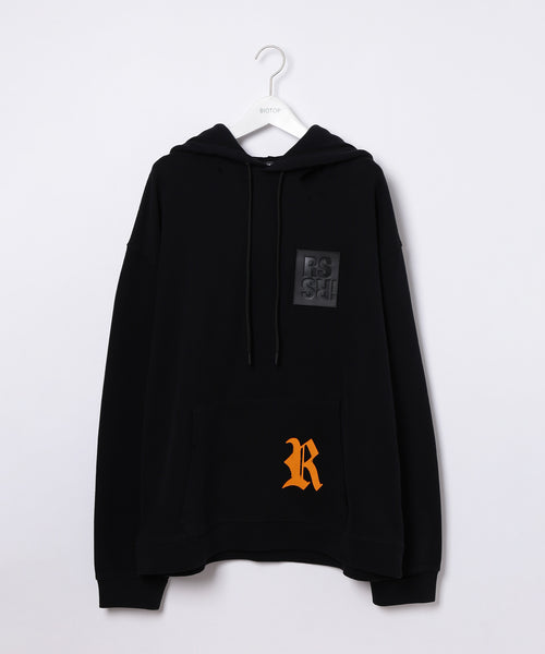 MENS【RAF SIMONS】destroyed regular fit hoodie with Rprint on ...
