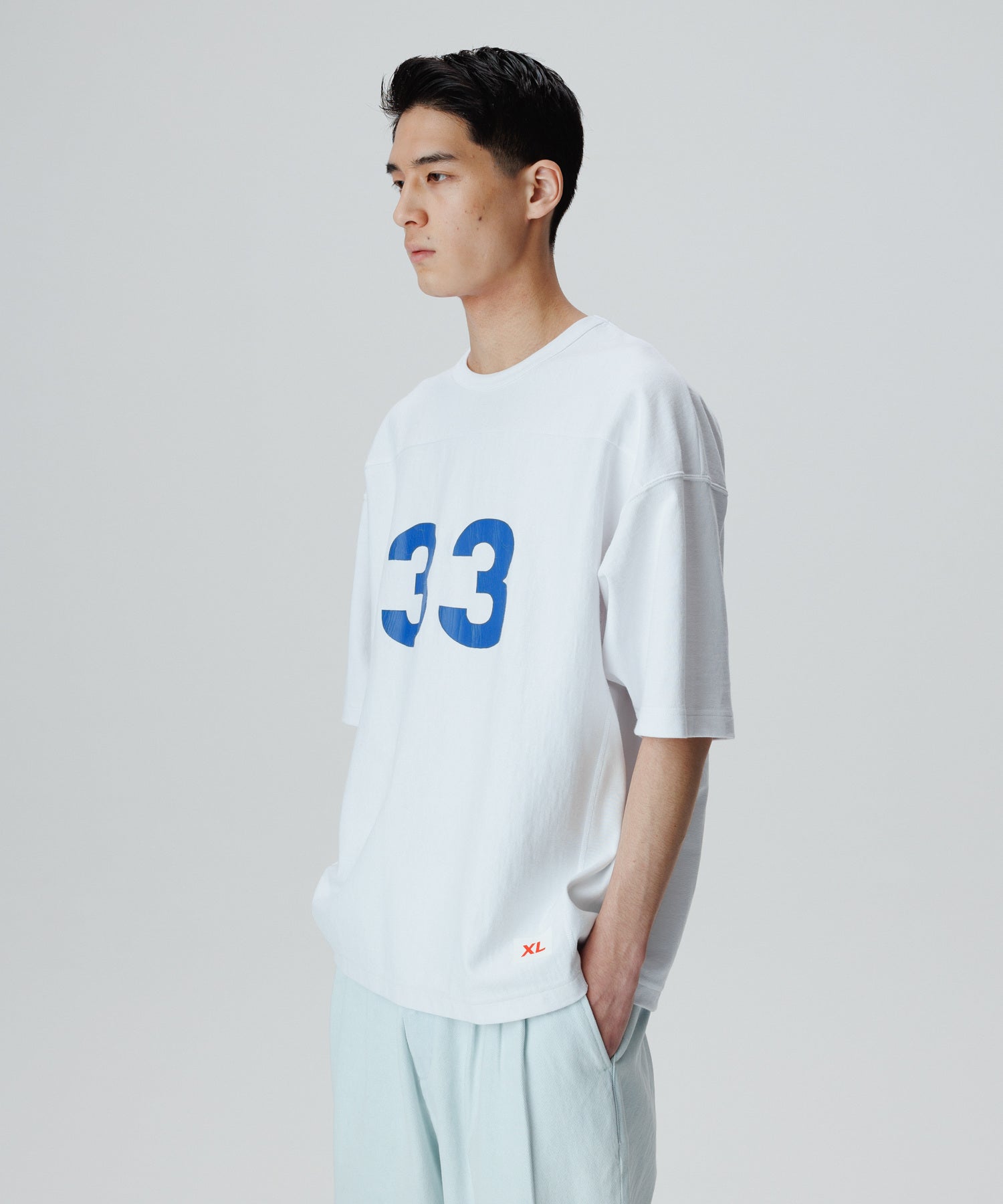 別注】《Champion / チャンピオン》Reverse Weave Football Tee