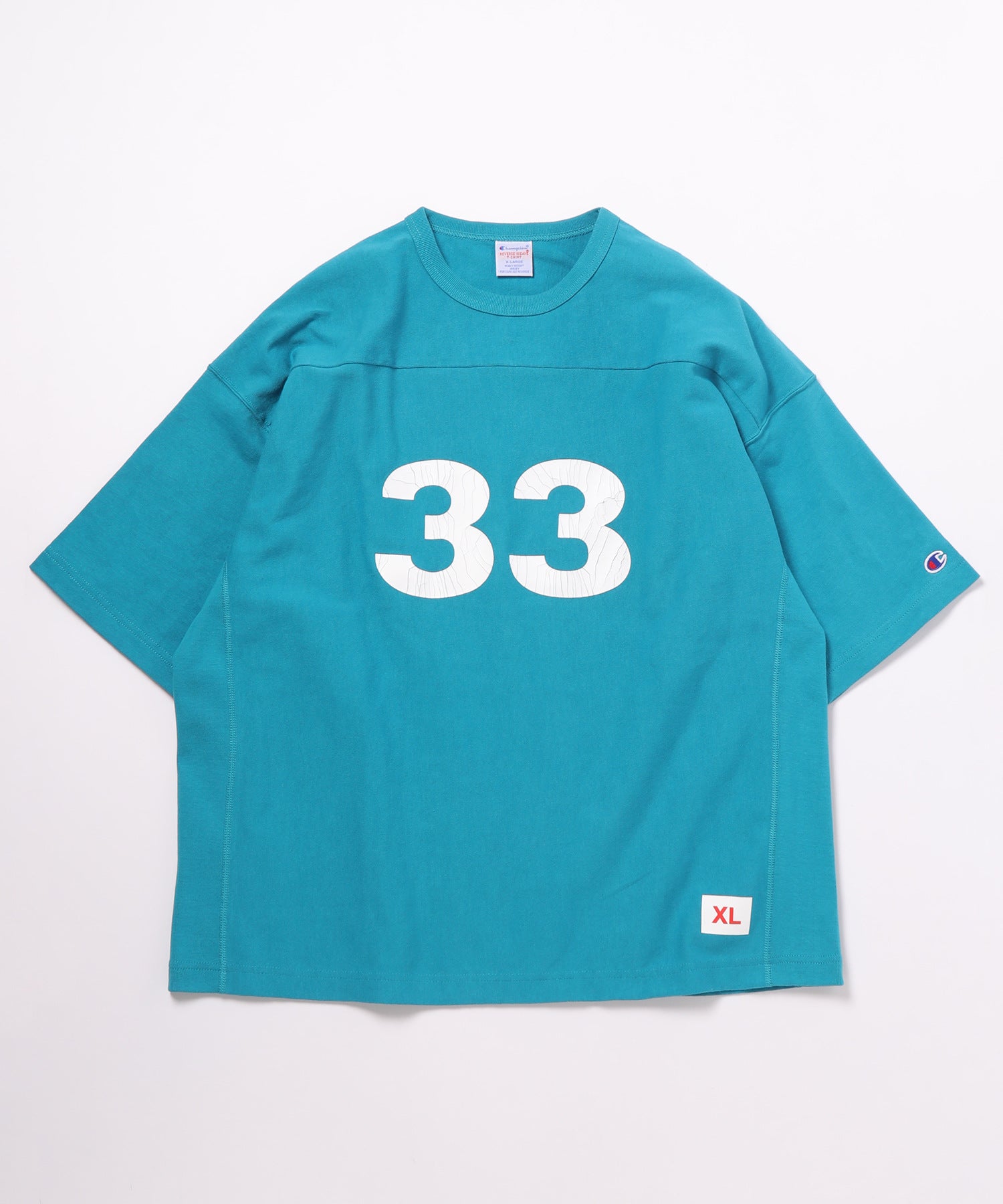 別注】《Champion / チャンピオン》Reverse Weave Football Tee