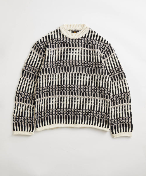 ADAM ET ROPÉ HOMME / 【BATONER】MIX YARN CREW NECK (トップス