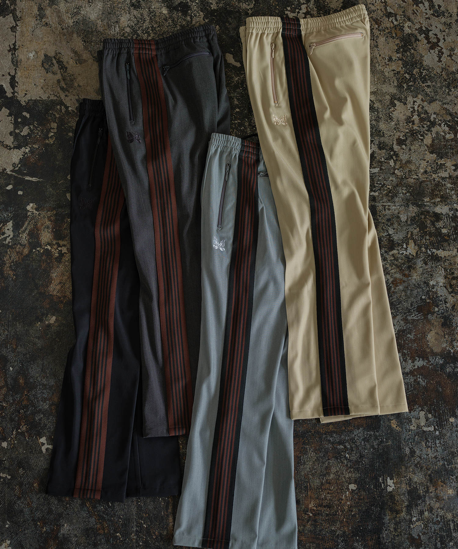 送料無料産直 NEEDLES Narrow Track Pant Twill 別注 グレー その他