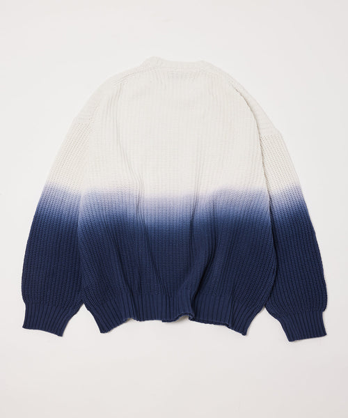 ADAM ET ROPÉ HOMME / 【WEB限定】Dip Dye グラデーション 畦編み