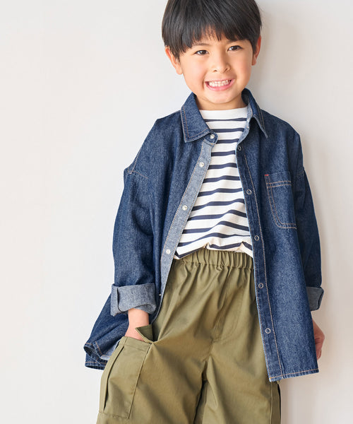 ROPÉ PICNIC KIDS / 【KIDS】UNISEXオーバーサイズデニムシャツ