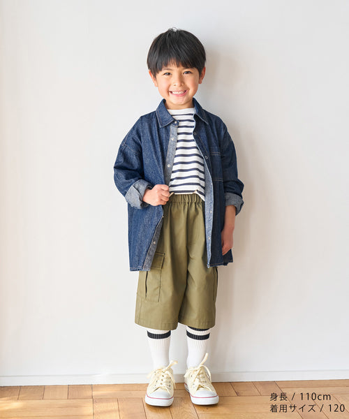 ROPÉ PICNIC KIDS / 【KIDS】UNISEXオーバーサイズデニムシャツ