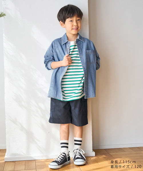 ROPÉ PICNIC KIDS / 【KIDS】UNISEXオーバーサイズデニムシャツ