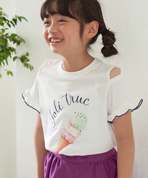 ROPÉ PICNIC KIDS / 【KIDS】肩見せアイスクリーム転写プリントTシャツ ...