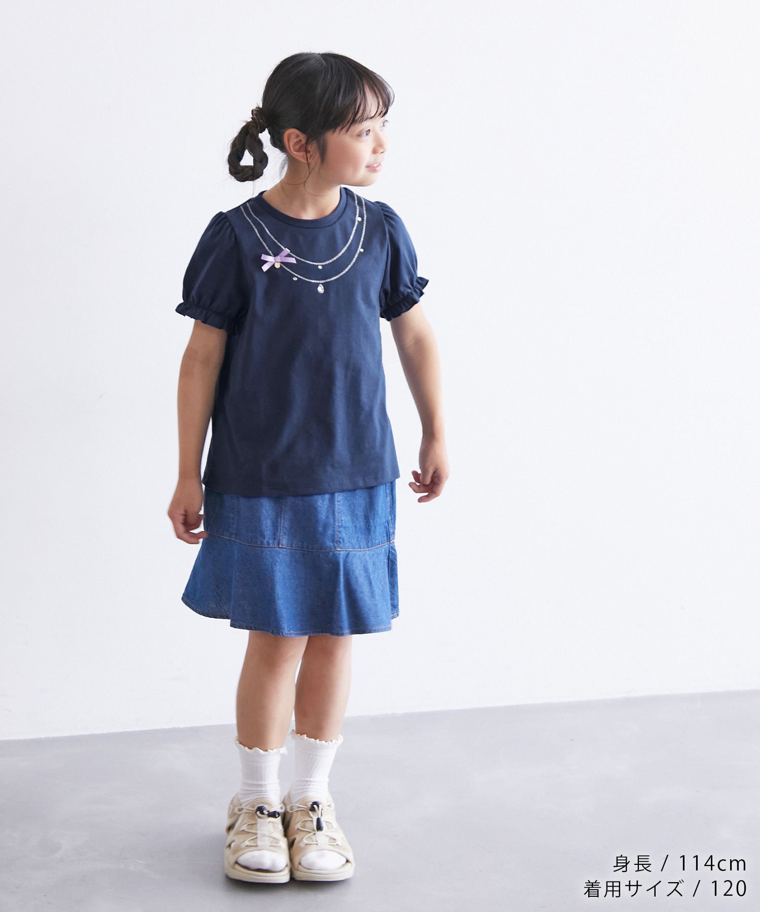 KIDS】ネックレス風プリントTシャツ ｜ ROPE' PICNIC ロペピクニック