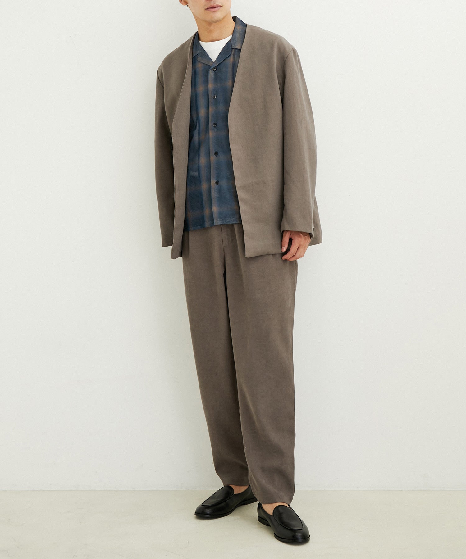 mens】ドビーメッシュオンブレチェックシャツ｜J'aDoRe JUN ONLINE 