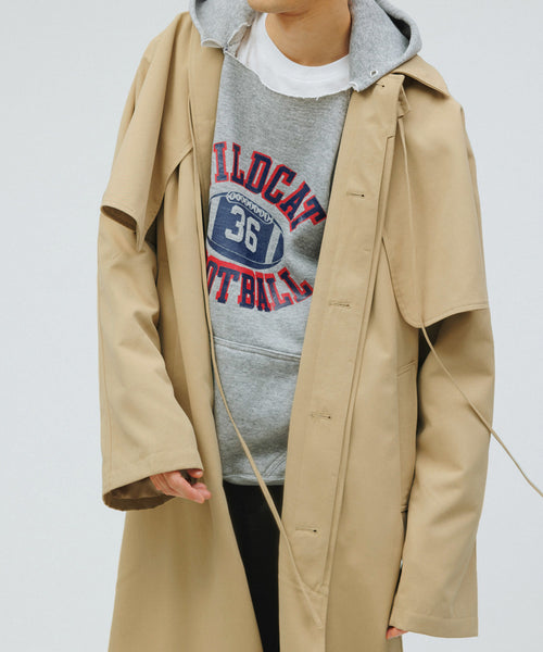 M TO R / ［COAT］【SUSTAINABLE】3WAY TRENCH COAT WITH EPAULETTE