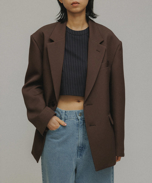 M TO R / ［JACKET］【SUSTAINABLE】BOXY SINGLE BREASTED JACKET