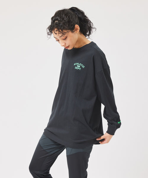 NIKE×STUSSY ロングスリーブ ニットトップ　ブラック　Lサイズ