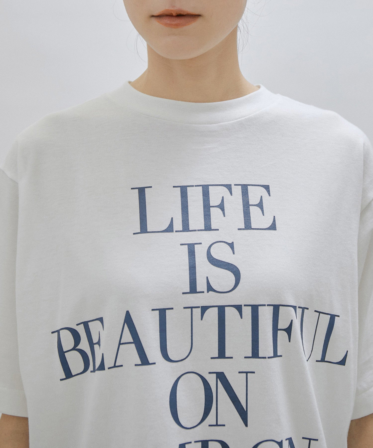 追加決定！]【Americana for SALON】LIFE IS BEAUTIFUL 半袖T ｜ SALON