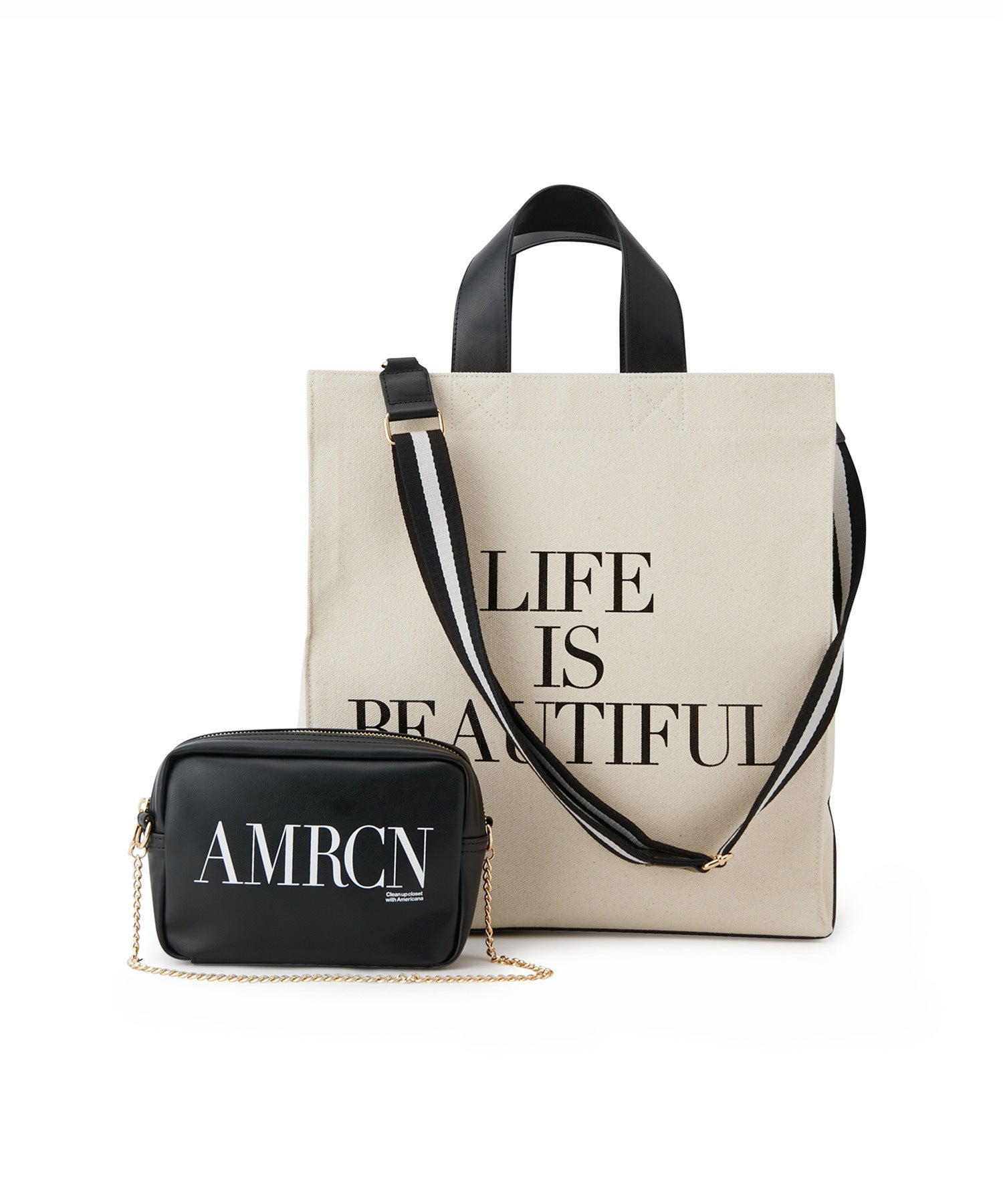 Americana for SALON】別注MATCHING BAG/トート＆ミニショルダーセット