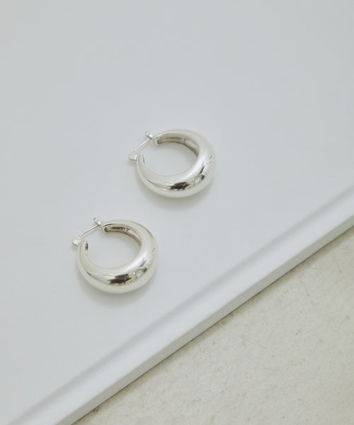 SALON adam et ropé / Silverクレッセントムーンピアス (アクセサリー