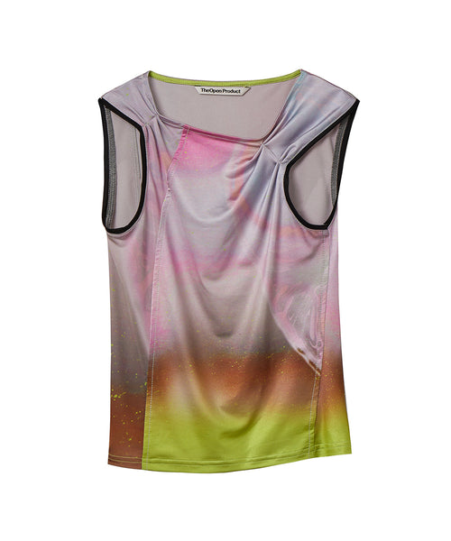 bonjour records / TheOpen Product ABSTRACT TWISTED SLEEVELESS