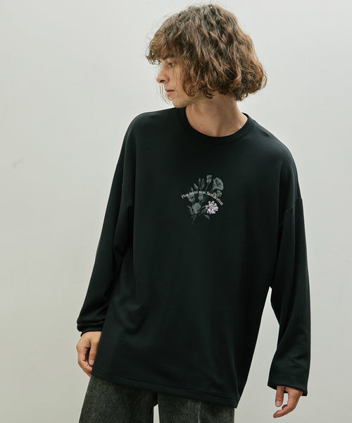JUNRed / フラワー刺繍ロングスリーブTシャツ (トップス / Tシャツ