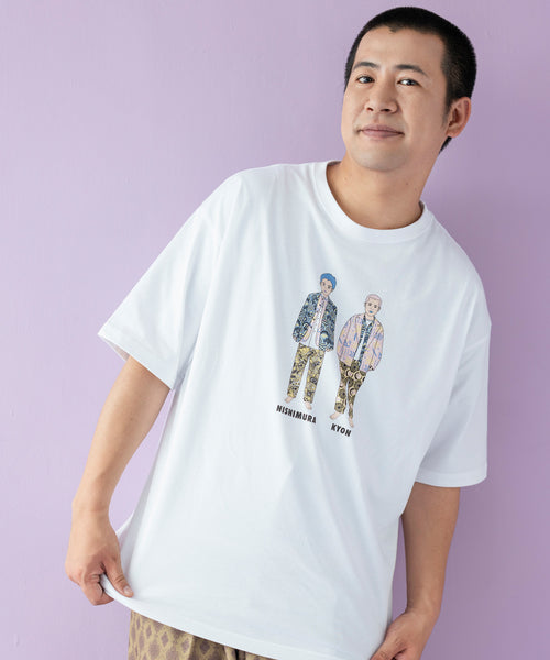 JUNRed / 【コットンコラボ】ビッグシルエットプリントTシャツ