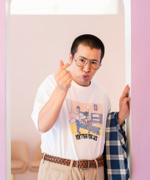 JUNRed / 【コットンコラボ】ビッグシルエットプリントTシャツ